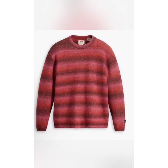 NWT Levis MENS SIZE XXL BATTERY WOOL-BLEND POPPY STRIPE SWEATER MSRP $98 - Picture 2 of 10